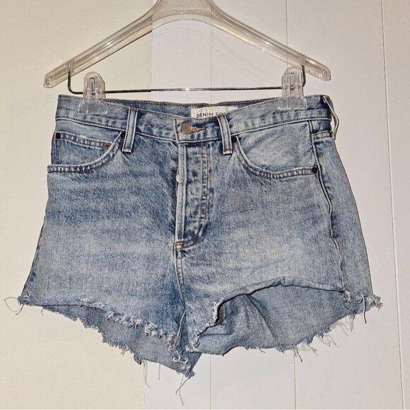 Aritzia Denim Forum Women's  The Ex Boyfriend Denim Short Light Wash Size 26 EUC - Picture 8 of 16